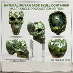 Xiuyan Jade Skull Storage Container