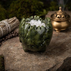 Xiuyan Jade Skull Storage Container