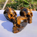 Hand Carved Natural Yellow Tiger Eye Hand Stone Quartz Crafts Paperweight Other Crystal Crafts