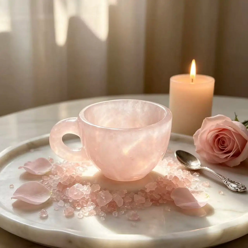 Rose Quartz Tea Cup