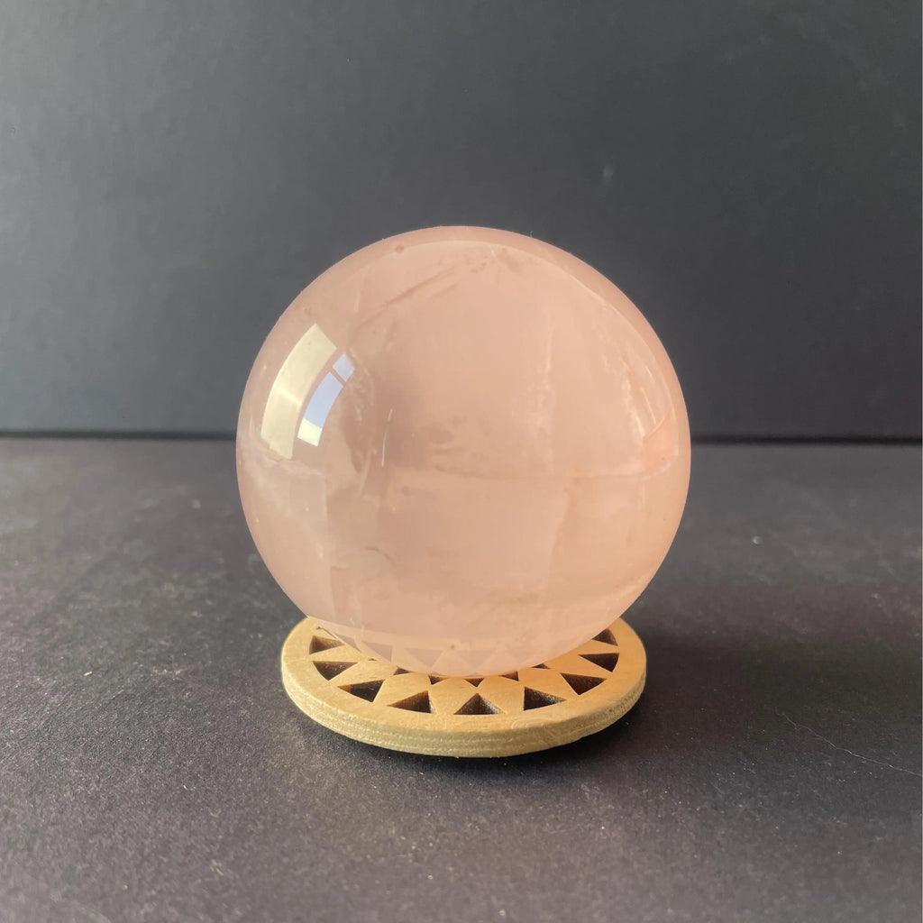 Natural Rose Quartz Crystal Ball Polished Sphere for Craft Ornament