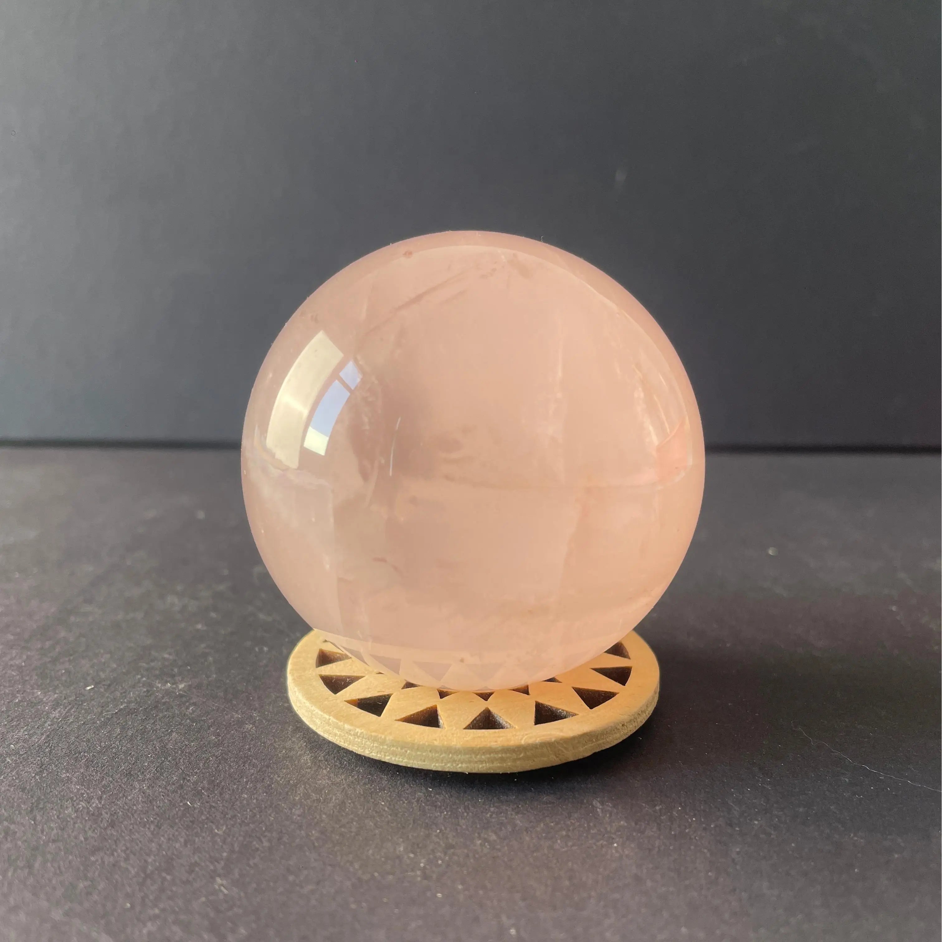 Natural Rose Quartz Crystal Ball Polished Sphere for Craft Ornament