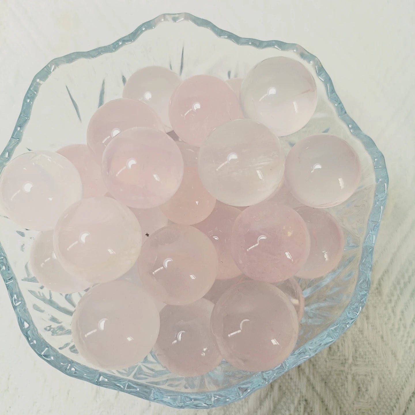 Rose Quartz Mini Size Sphere Pink Quartz Ball Natural Gemstones Crystal Stone