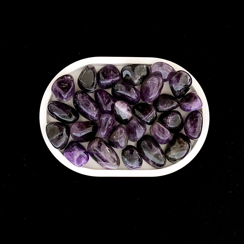 Natural Tumbled Crystal Stones — 100g Bag — Amethyst