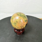 Natural Crystal Realgar Ore Sphere Crystal Ball for Home Decoration