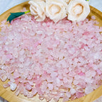Crystals Rocks Stones in Rose Quartz Crystal Chips Crystal