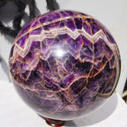 Crystal Natural Dream Amethyst Sphere Purple Chevron Amethyst Quartz Crystal Ball Dream Amethyst Sphere for Decor