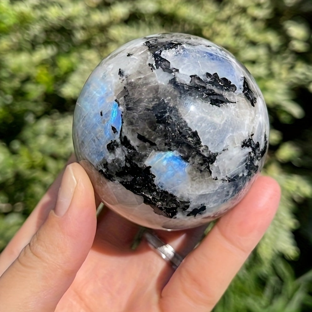 Rainbow Moonstone Sphere, 6-6.5 cm
