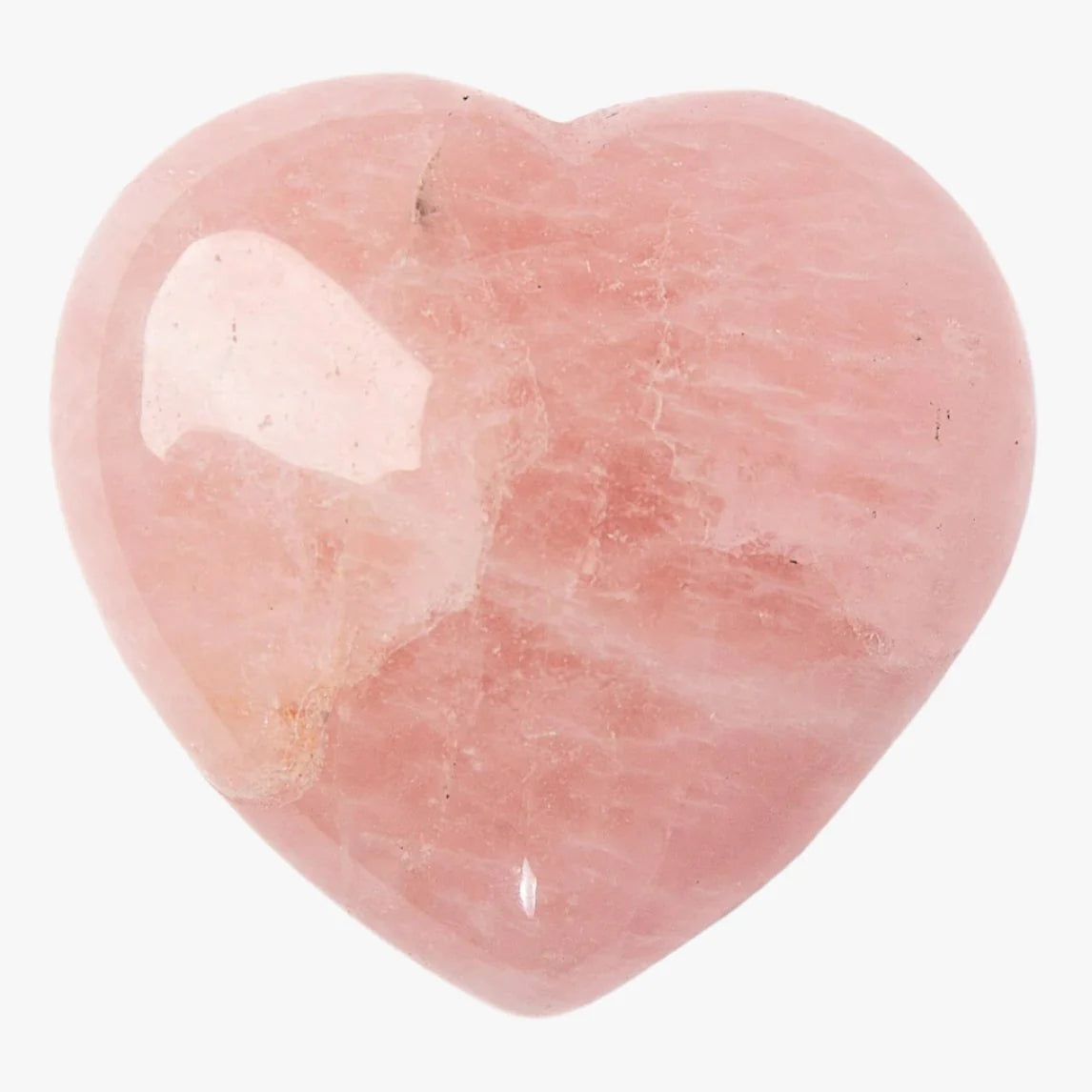 Rose Quartz Heart, Polished - Weight Options
