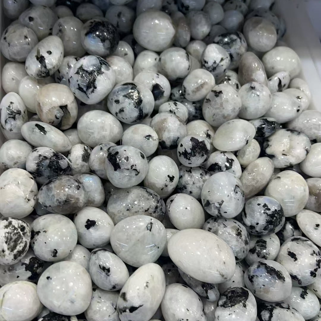 Natural Tumbled Crystal Stones — 100g Bag — Moonstone