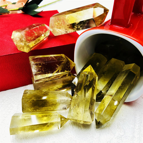 Citrine Smoky Quartz Crystal Tower