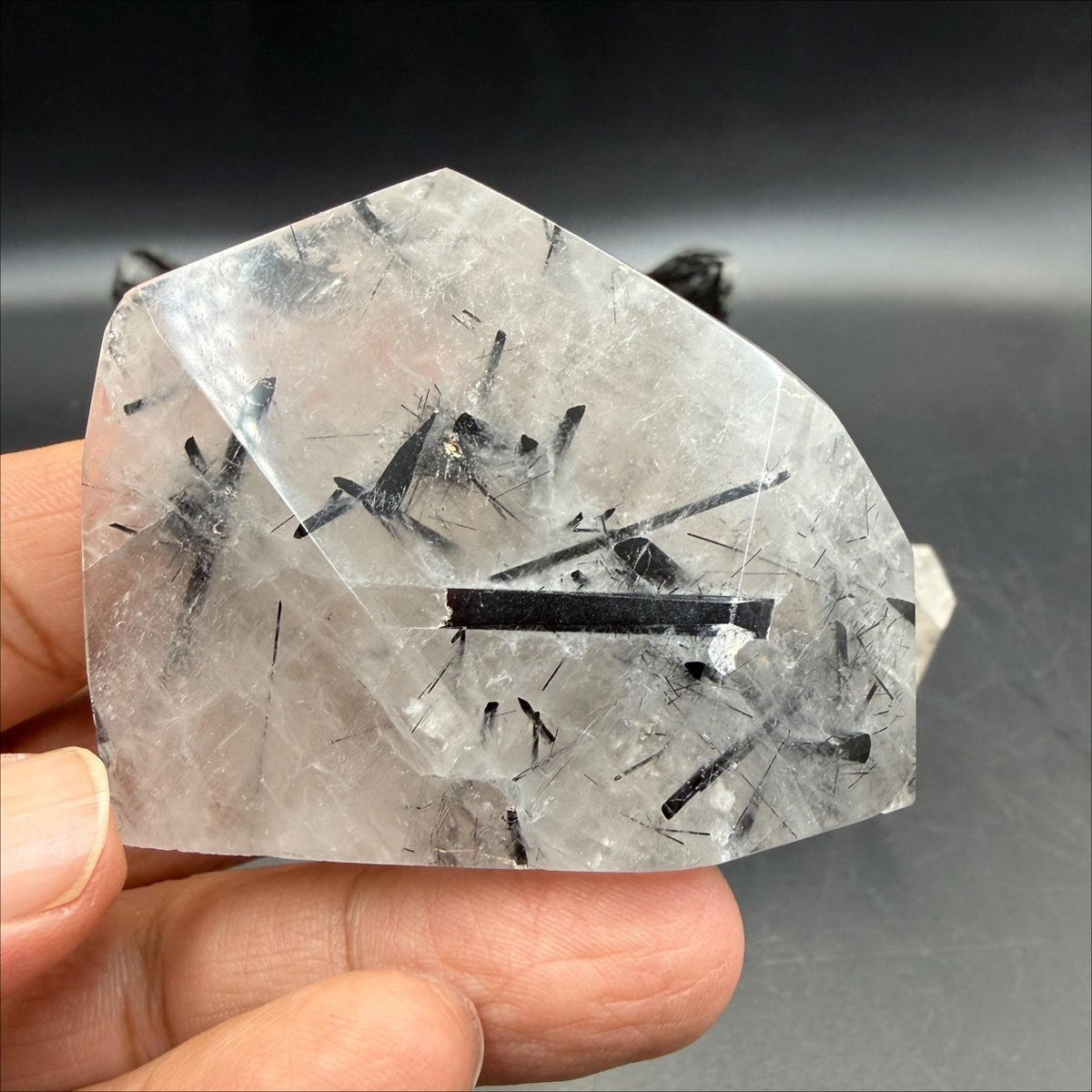 Natural Crystal Black Tourmaline Freeform Polished Freedom for Home Office Decor