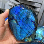Devil Blue Labradorite Ornaments Natural Deep Blue Freeform Crystals for Home Decor Crystal Decor