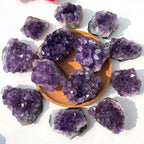 Natural Amethyst Quartz Crystal Cluster