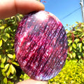 Natural Crystal Stone Strong Flash Red Moonstone Palmstone for DecorationPolished
