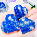 Natural Gemstone Lapis Lazuli Heart Stone Crystal Hearts Folk Crafts for Home Decoration
