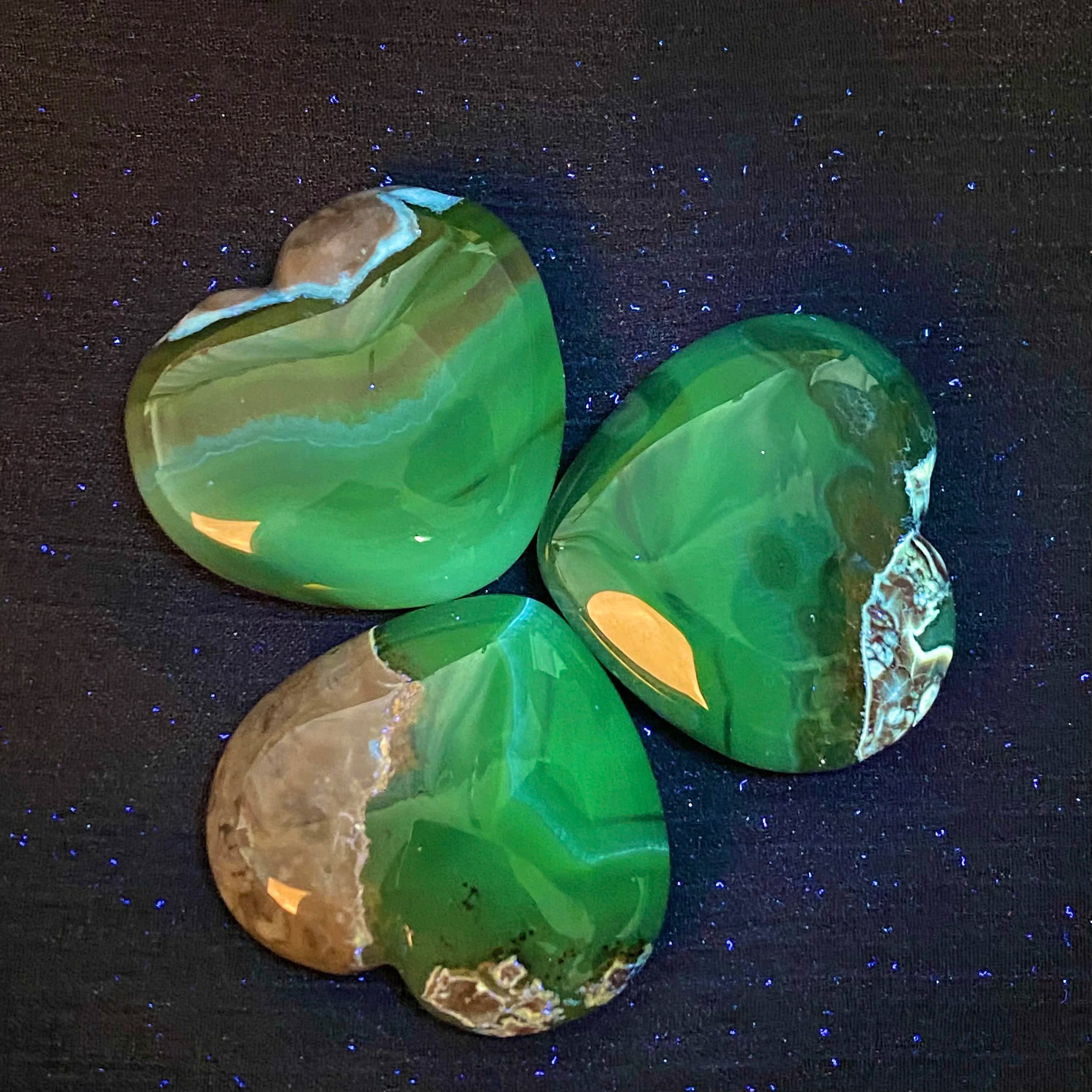 Natural Polished Crystal Heart Stone Volcanic Agate Heart for Home Decoration