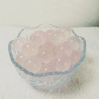 Rose Quartz Mini Size Sphere Pink Quartz Ball Natural Gemstones Crystal Stone
