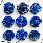 Lapis Lazuli Roses Crystal Cravings Strong Blue Crystal Flower Stones for