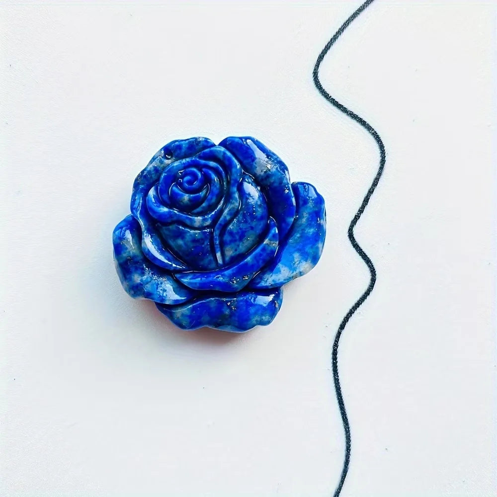 Lapis Lazuli Roses Crystal Cravings Strong Blue Crystal Flower Stones for