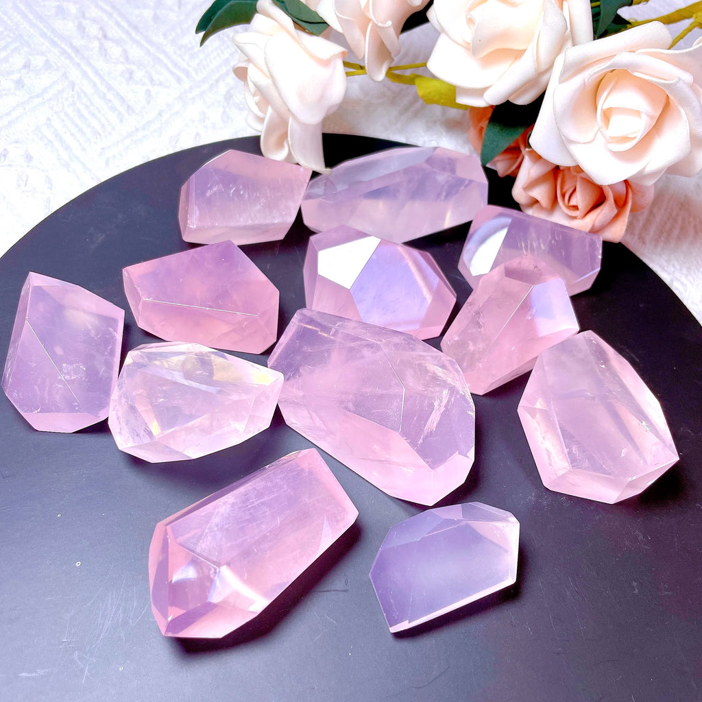 Natural Pink Rose Quartz Freeform Stone Rose Quartz Freeform for Decoration