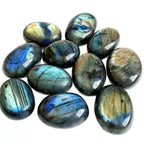 Good Flash Labradorite Ornament Palmstone Polished for Home Decoration Crystal Decor
