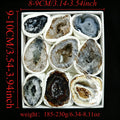 Natural Mexico Agate Geode Box Natural Crystal Rough Stone for Gifts and Decor