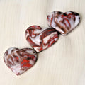 Natural Red Vein Agate Heart Natural Crystal Rough Stone for Gifts