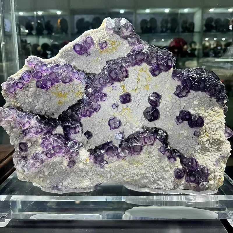 Purple Fluorite Mineral Specimen - 1 piece
