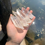 Natural Clear Quartz Rough Crystal Point Specimen Polished Raw Point for Home Decoration