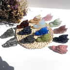 Crystal Dragon Head Carving