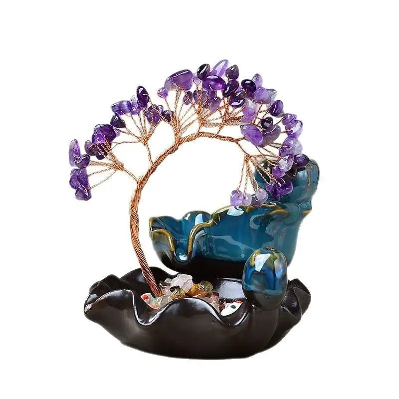Natura Amethyst Citrine Crystals Stones Crystal Crafts Tree Decoration As