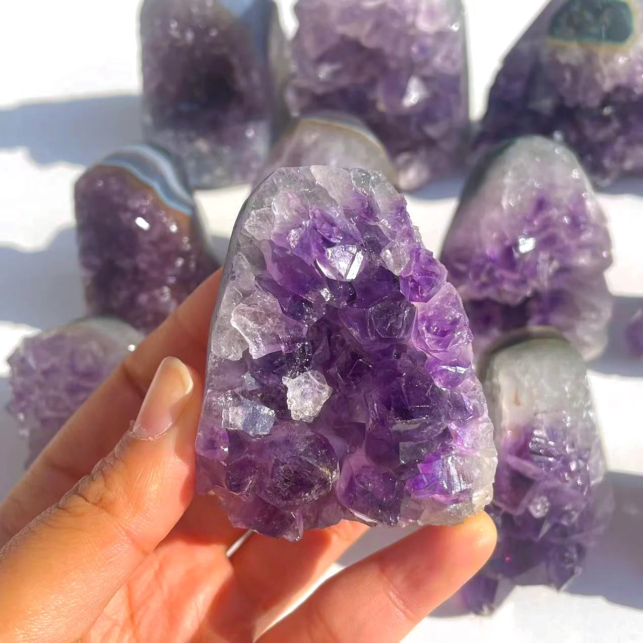 Amethyst Geode Cluster - 1 kg Lot