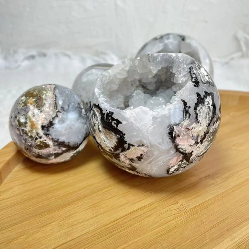 Natural Argentina Agate Stone Argentina Agate Slabs Crystal Sphere for Decoration