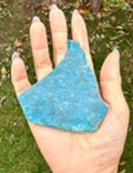 Natural Blue Apatite Raw Stone Slab Polished Rough Apatite Crystal Mineral Specimen Crystal Rock for Home Decor