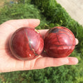 Natural Colorful Red Yellow Mookite Sphere Crystal Stone Ball Quartz Stone for Home Decoration