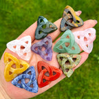 Crystal Trinity Knot Pendant - 1 piece