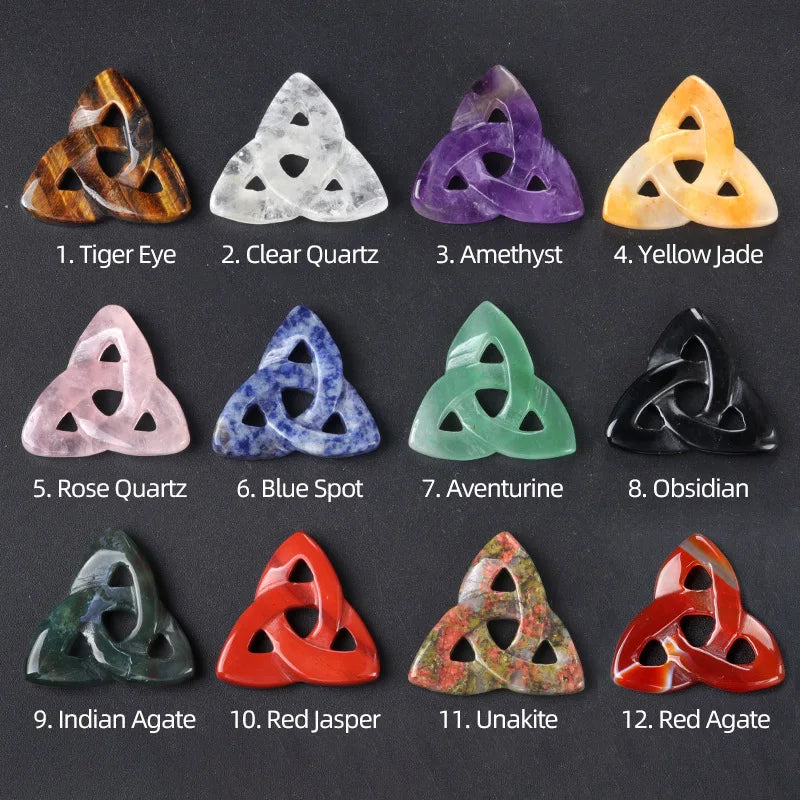 Crystal Trinity Knot Pendant