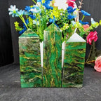 Green Gemstone Prism Tower
