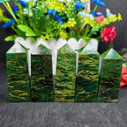 Green Gemstone Prism Tower