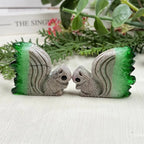 Green Crystal Cluster Squirrel Carving - 1 kg Lot
