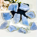 Natural High-qualityBlue Lace Agate Crystal Quartz Geode for Protection in Stock US Warehouse 3 Days Delivery