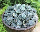 Natural Kambaba Jasper Raw Rough Crystal Chunks Green Circular Pattern Crocodile Jasper Mineral Stone for Fish