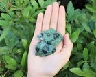 Natural Kambaba Jasper Raw Rough Crystal Chunks Green Circular Pattern Crocodile Jasper Mineral Stone for Fish