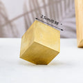 Natural Pyrite Square Cube Crystal Mineral Specimen Luxury Gold Metallic Stone Home Decor Ornament