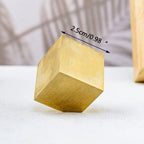 Natural Pyrite Square Cube Crystal Mineral Specimen Luxury Gold Metallic Stone Home Decor Ornament