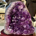 Natural Uruguay Amethyst Geode Crystal Cluster Stand Raw Amethyst Cave Decor for Home Crystal Decoration