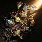 Labradorite Wire-Wrap Pendant - 1 piece
