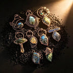 Labradorite Wire-Wrap Pendant