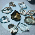 Superb Quality Natural Crystal Exclusive Faceted Natural Quartz Palmstone Freeform